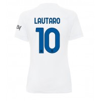 Inter Milan Lautaro Martinez #10 Gostujuci Dres za Ženska 2023-24 Kratak Rukav
